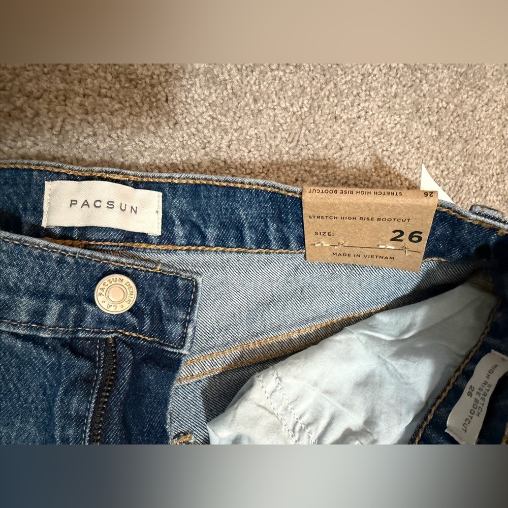 NWT PacSun Stretch High Rise Bootcut Size 26 - Picture 2 of 6